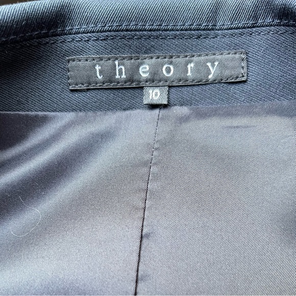 Theory Double Breasted Navy Blazer size 10 - Picture 6 of 6